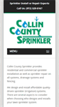 Mobile Screenshot of collincountysprinkler.com